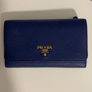 NWT Blue Prada Wallet